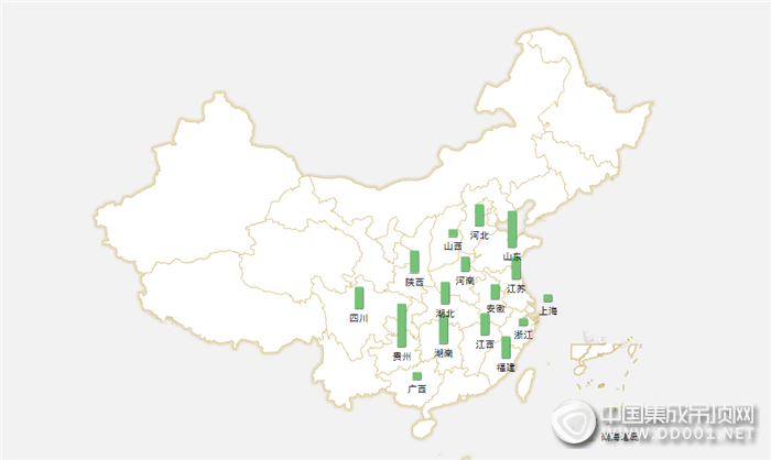 【加盟匯總】9月下半月加盟區(qū)域逐步收攏，且看集成吊頂如何演繹精彩