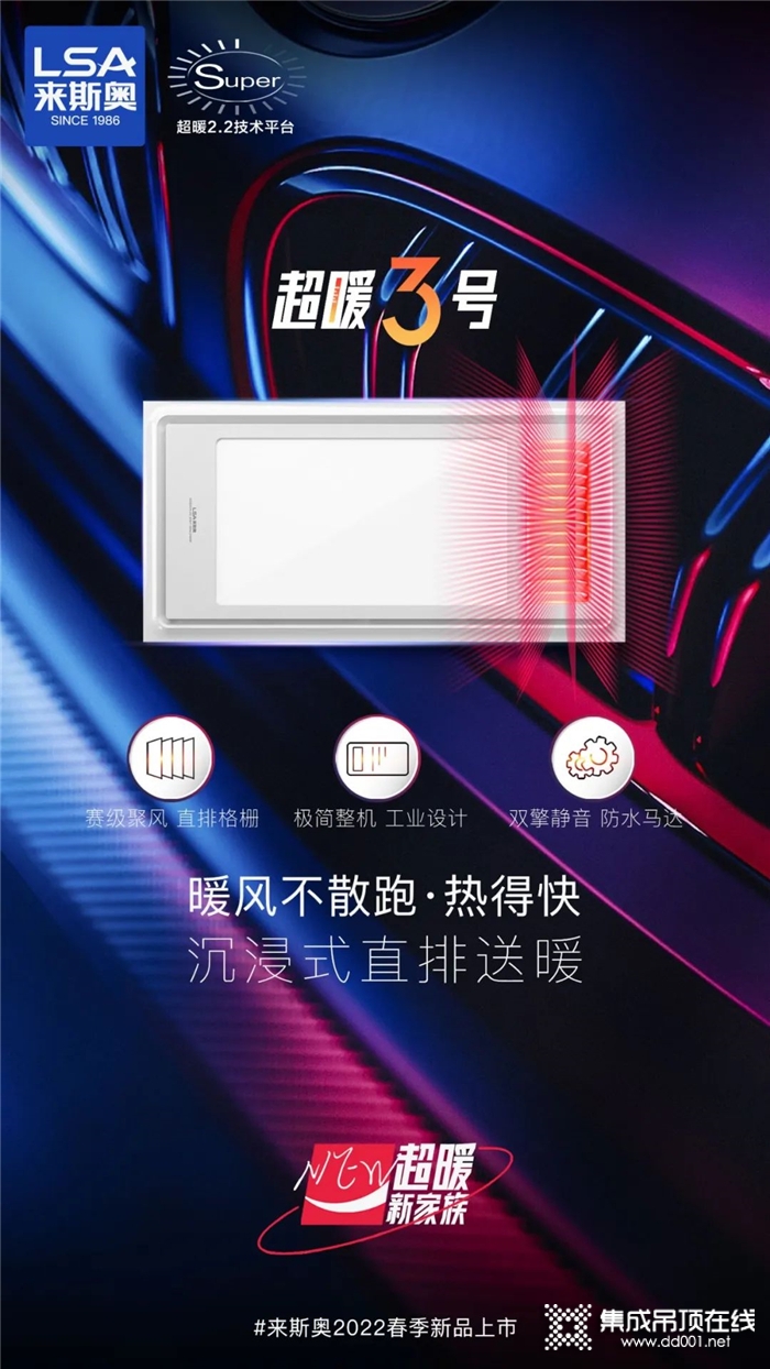 來(lái)斯奧超暖3號(hào)｜沉浸式直排送暖，暖風(fēng)不散熱得快！